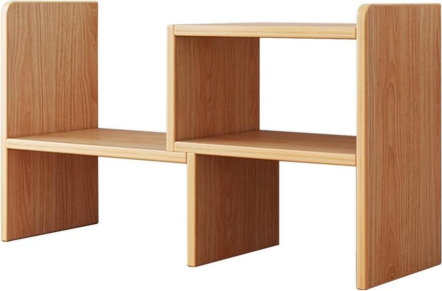 Boekenkast met meerdere verdiepingen bureau-organizer houtkleur 1 stuk