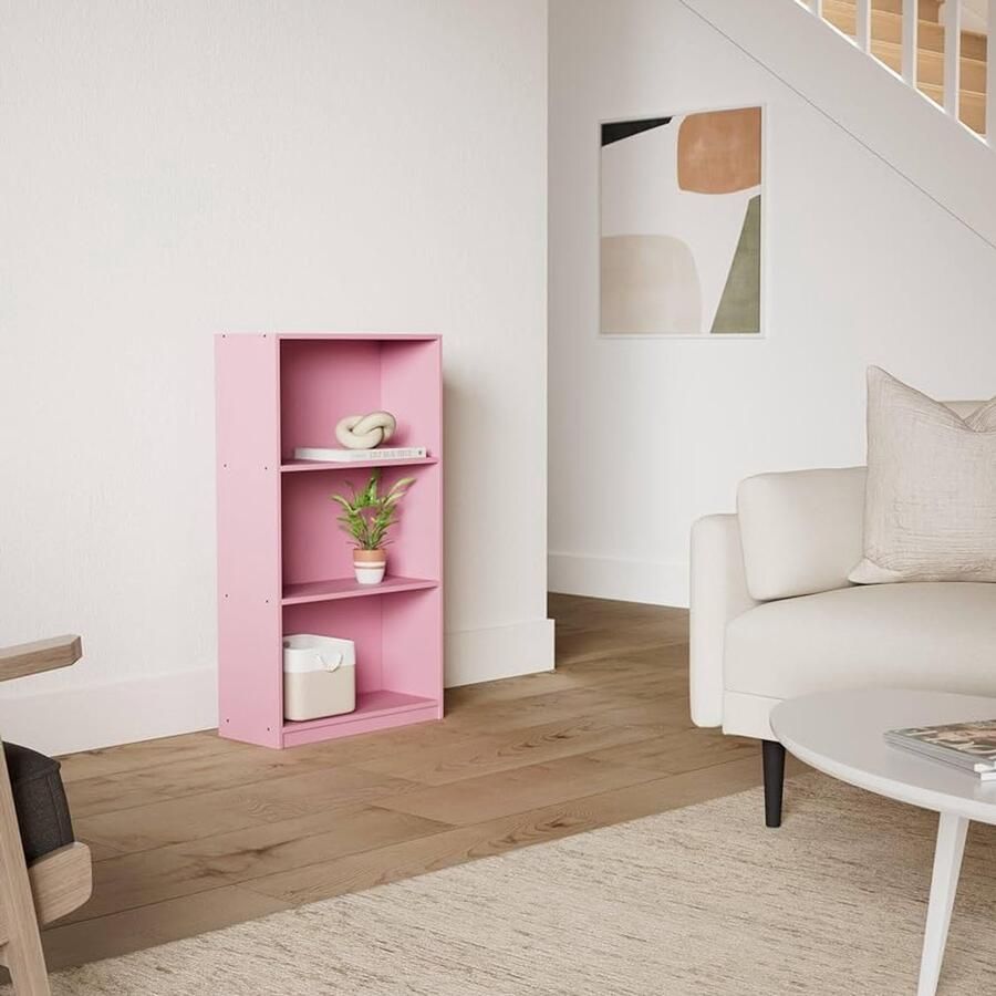 Boekenkast met open plank stijlvol en functioneel 1 stuk composiethout 55 2x100 3x23 5 cm