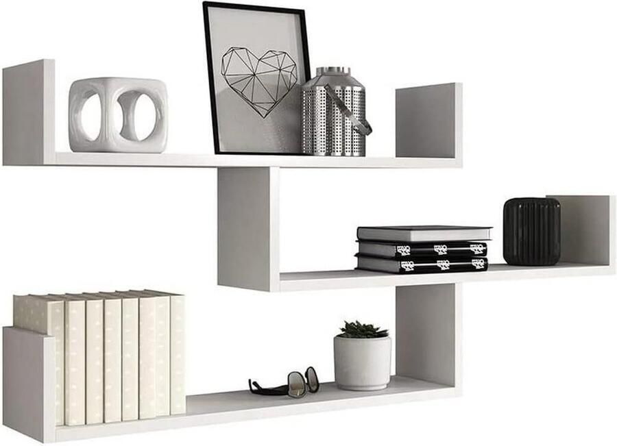 Boekenkast modern wall decoration decoratie bookcase 54 x 32 x 24 cm