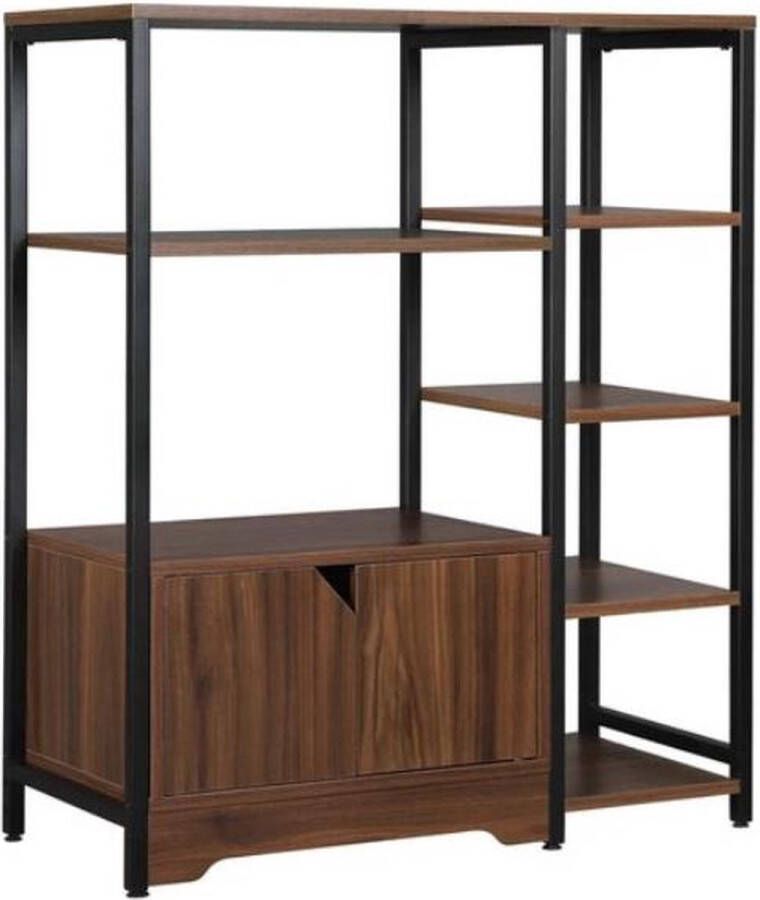 Boekenkast XL Boekenrek Vakkenkast Boekenkast Industrieel Boekenkast Kind Kast Opbergkast Kasten 80 x 35 x 97 cm