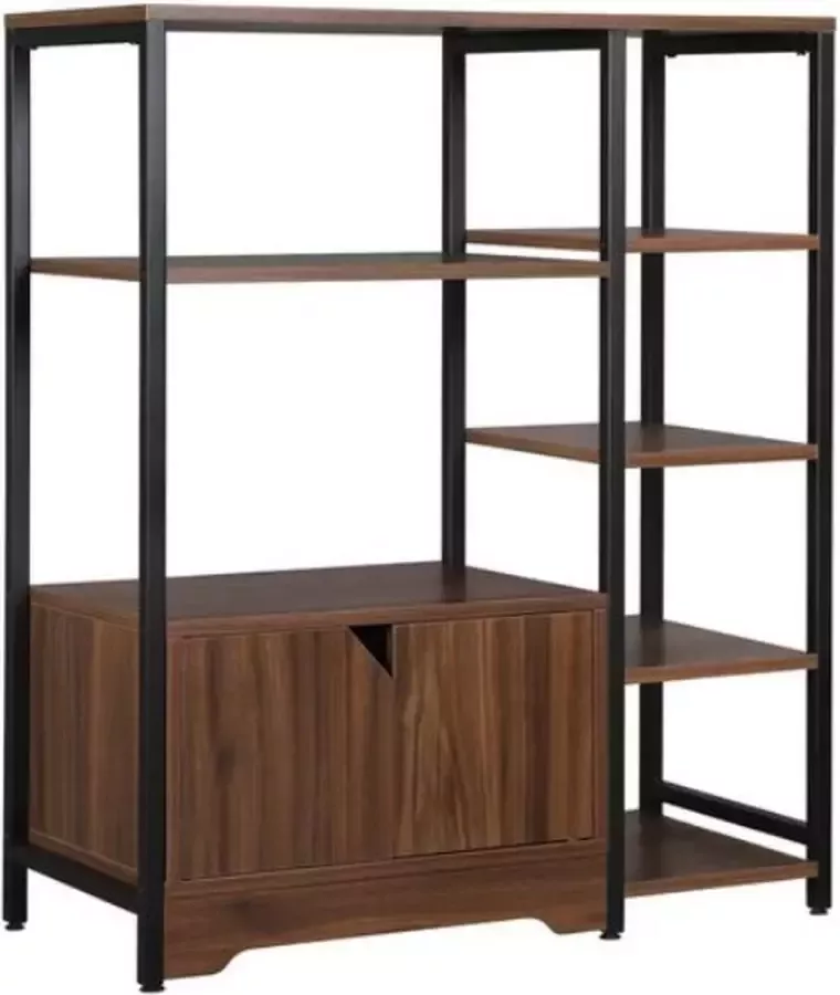 Boekenkast XL Boekenrek Vakkenkast Boekenkast Industrieel Boekenkast Kind Kast Opbergkast Kasten 80 x 35 x 97 cm