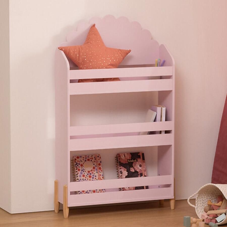 Boekenkast Zeline Roze