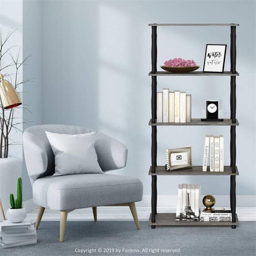 Furinno boekenplank kunstzinnige moderne boekenkast boekenrek opbergrek planken boekenhouder organizer voor boeken