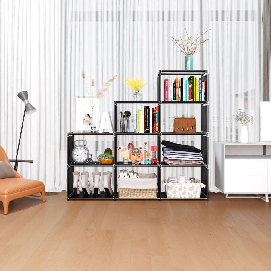 Kubus Boekenkast Onder Trappen Opbergunit voor Woonkamer en Speelgoed