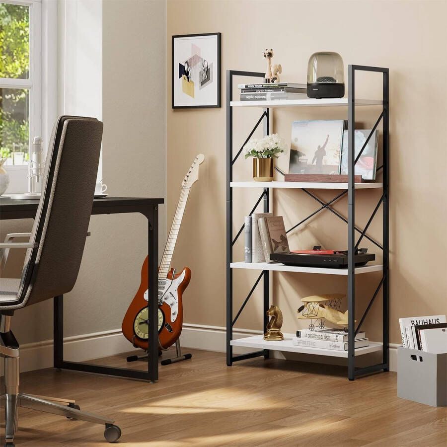 Boekenplank kunstzinnige moderne boekenkast boekenrek opbergrek planken boekenhouder organizer voor boeken ‎ 30 x 60 x 120 cm;