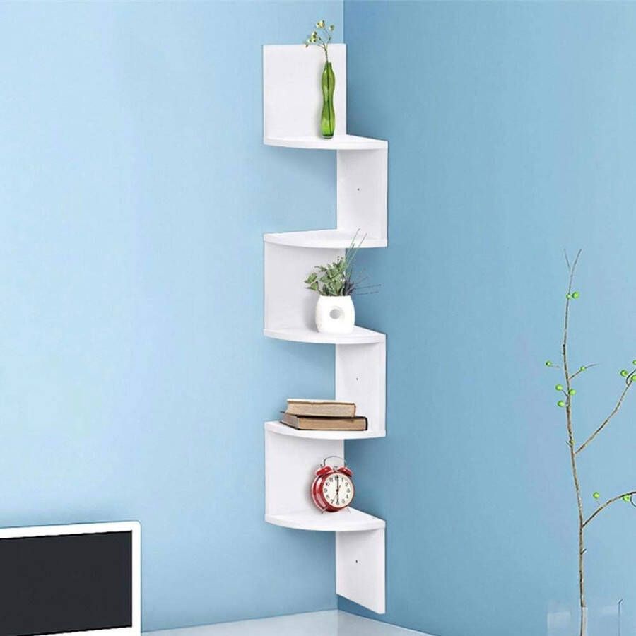 Boekenplank kunstzinnige moderne boekenkast boekenrek opbergrek planken boekenhouder organizer voor boeken 20D x 20W x 123H centimetres