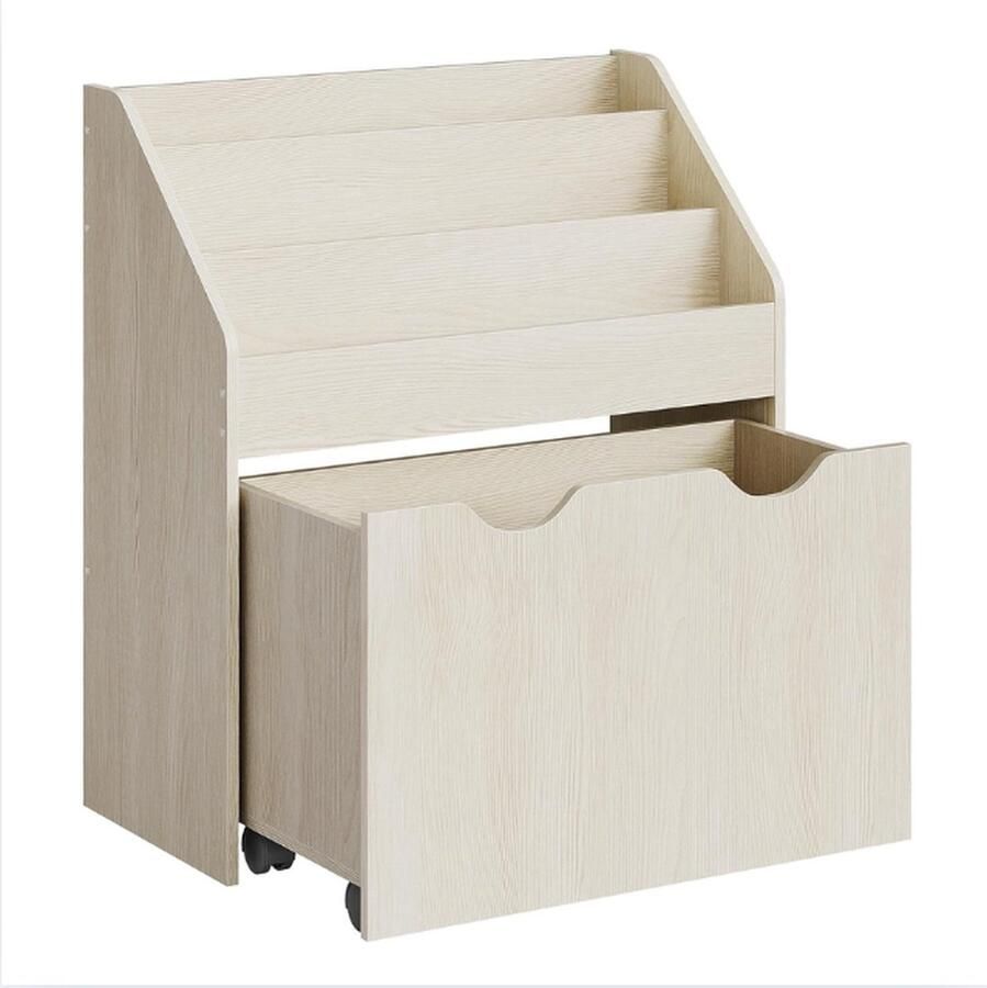 Boekenrek kind boekenkast kinderkamer met ruime opbergruimte boekenbak kinderen met stevige constructie