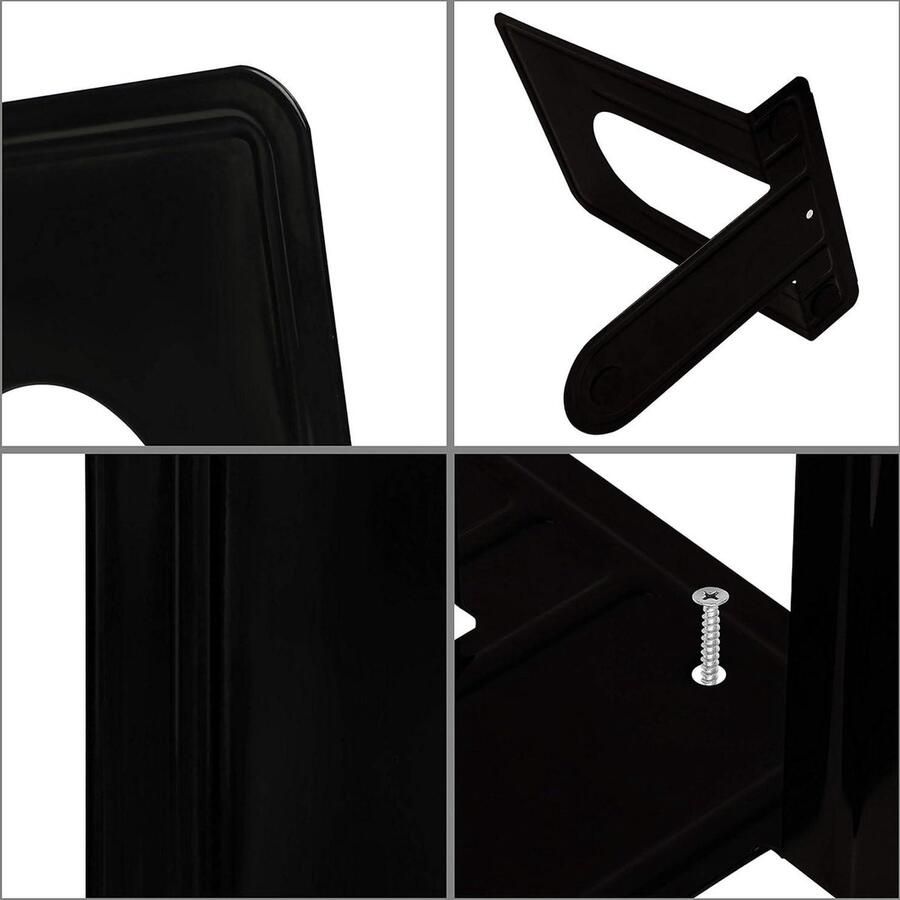 Zware Kwaliteit Metalen Beukensteunen (3 Paar) Anti-Slip Boeken Stopper Versteviging en Verdelers Voor Boeken CD's en Planken Kantoor Bibliotheek Huis en School