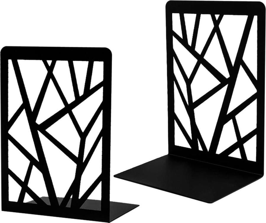 Boekensteun Zware metalen boekensteunen voor planken Bureau-antislip boekensteunen Boekstopper voor boekenverdeler Thuis school kantoor bibliotheek voor kinderen