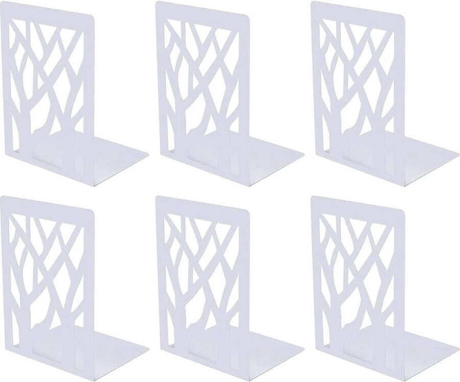 Boekensteunen boekensteun van metaal boekensteunen boekenhouders boekenstopper boekenhouder onzichtbare boekenplank voor boekenkast keuken kantoor school bibliotheek wit