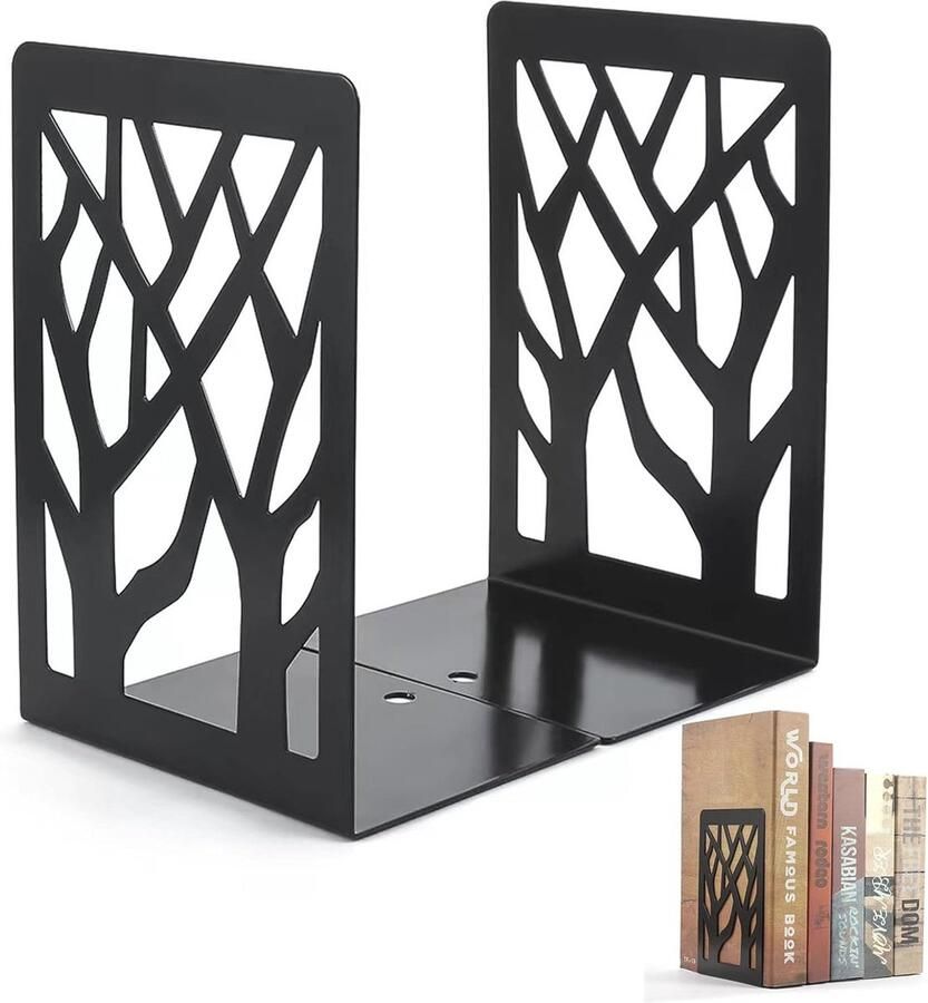 Boekensteunen Metalen Duurzame Boek Plankhouders voor Boekenkast en Kantoor