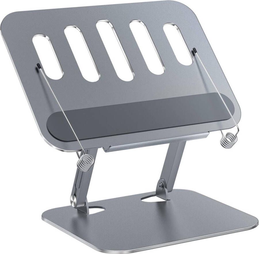 Boekstandaard aluminium kookboek bureau leesstandaard verstelbaar en opvouwbaar boekhouder (grijs)