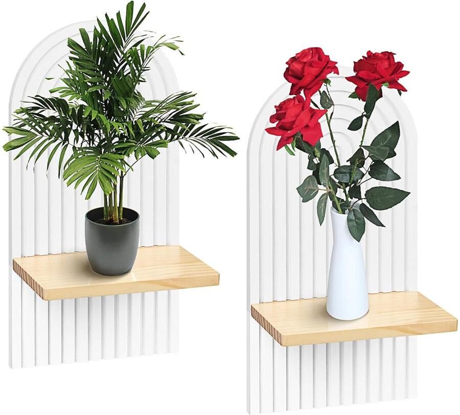 Boheemse regenboogdecoratie Wandrek Hout 18 x 12 x 34 5 cm