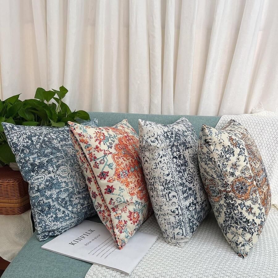 Goodivery Bohemian Mandala Sierkussenhoezen Set van 4 voor Bank Auto en Slaapkamer