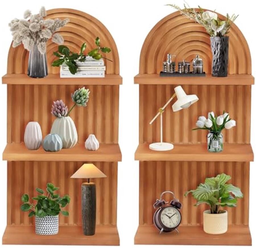 Bohemische houten wandplanken hangende planken voor decoratie