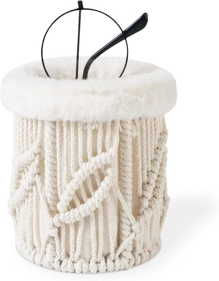 Boho decoratie brilhouder voor nachtkastje en bureautafel organizer