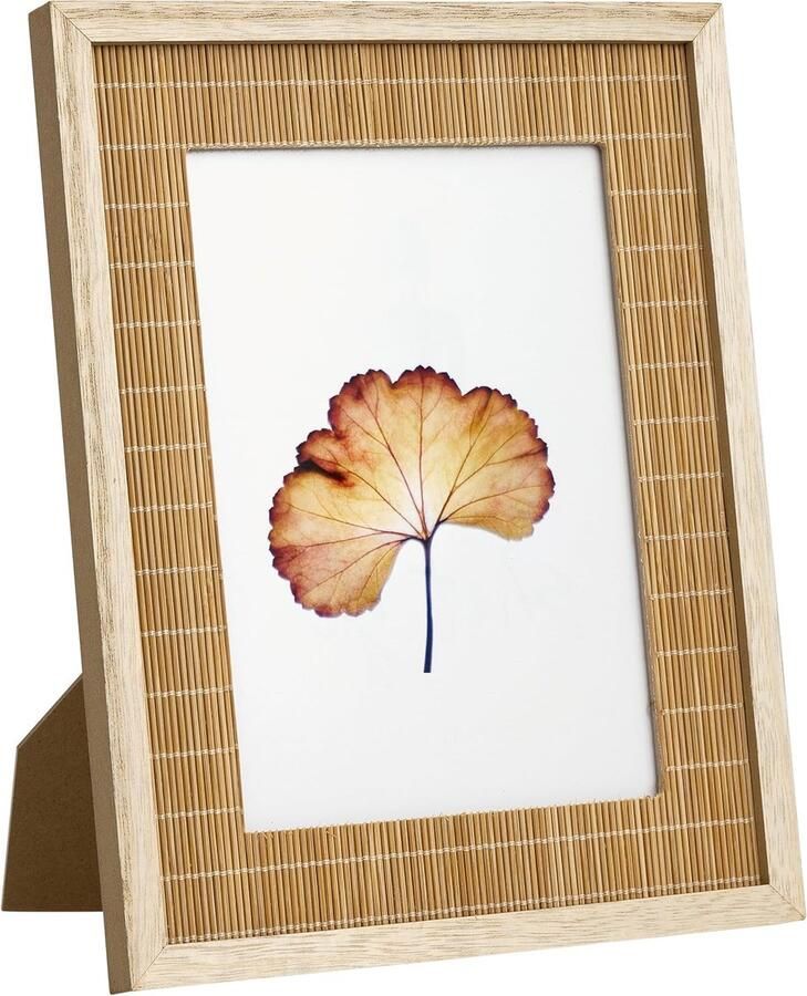 Boho Fotolijst 13 x 18 cm 13 x 18 cm fotolijst voor de muur fotolijst van natuurlijk bamboe geweven muur of tafel cadeau voor familie papa oma vrienden cadeau voor mama Moederdag