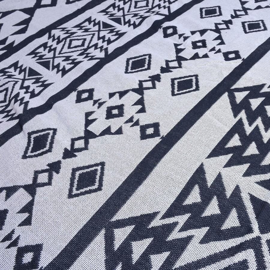 Boho-stijl deken Boho-banksprei sprei 180 x 230 cm 100% handgeweven katoen dubbelzijdig gebreide kwastdeken bankdeken vintage Indiase decoratie voor kamer bank bed