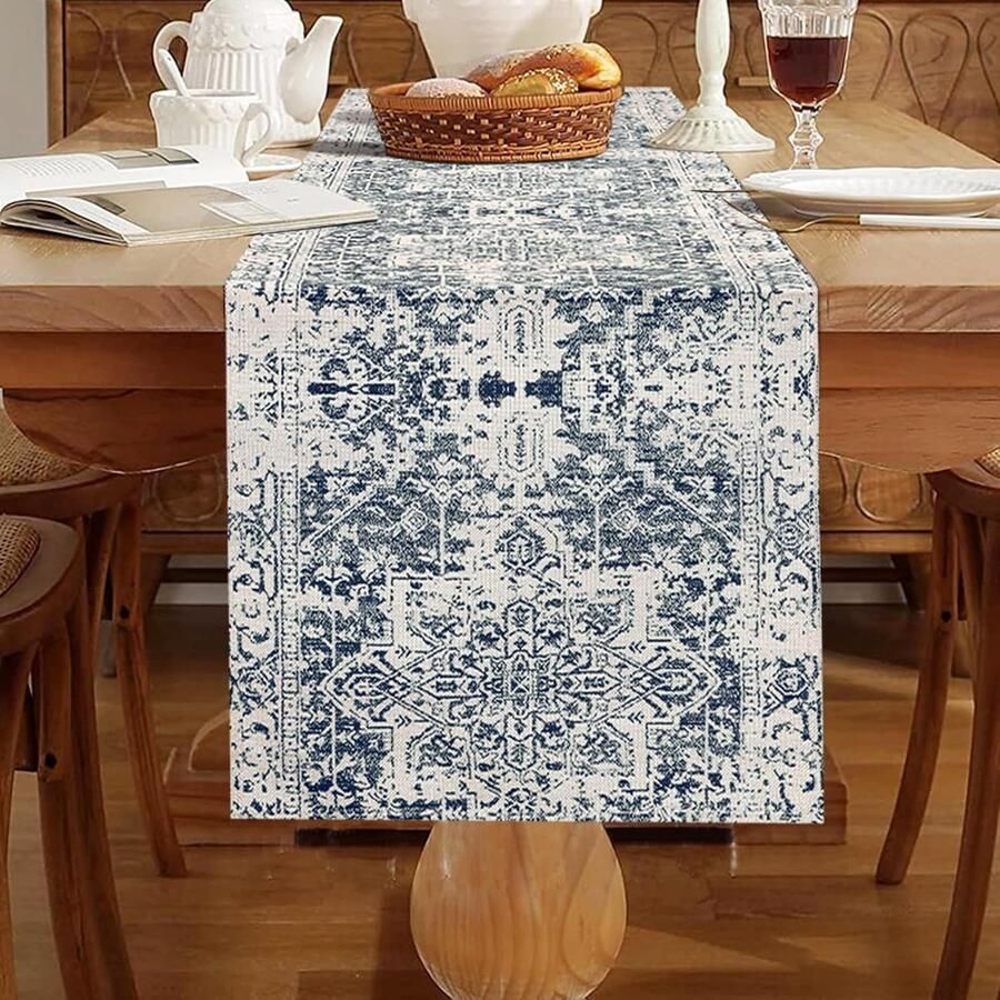 Boho Tafelloper Hoogwaardig Linnen 33 x 183 cm Kleuren