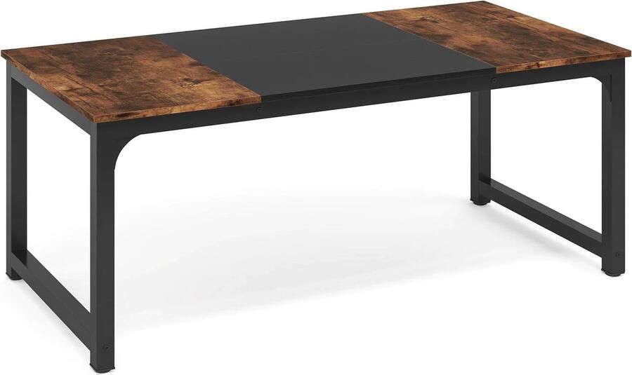 Tribesigns Groot Bureau Bureaus Bureau Computertafel 160x80x75cm Vintage Hout