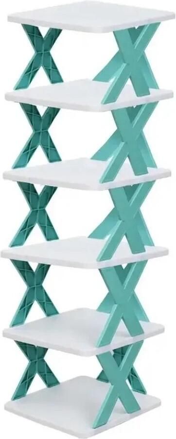 Bolmans Schoenen Rek Schoenenkast 7 Laags Schoenenbank Schoenenrek Wit Inklapbaar DIY