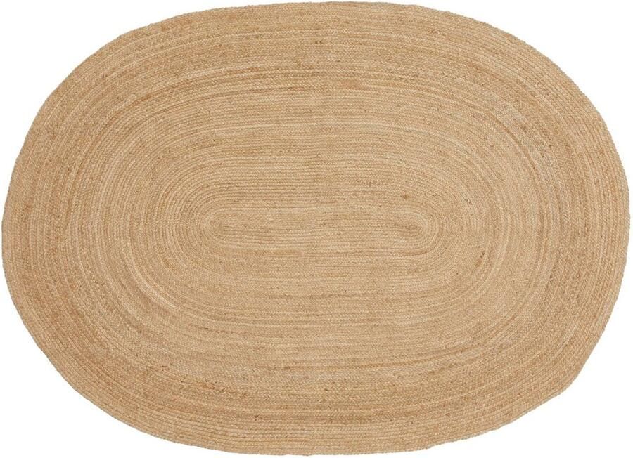 Bombay Tapijt gevlochten jute tapijt Natuurlijk vezelkleed voegt warmte toe 140 cm x 200 cm x 1 cm