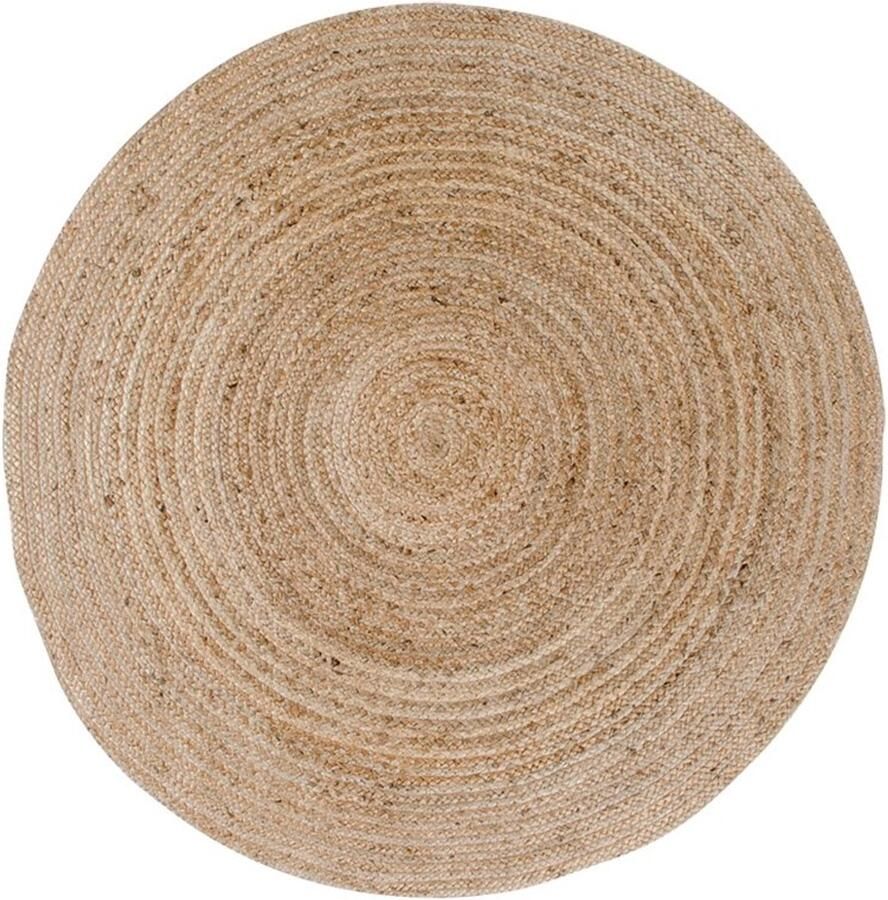 Bombay Tapijt gevlochten jute tapijt ronde vloerkleed voegt rustieke charme toe Ø120cm