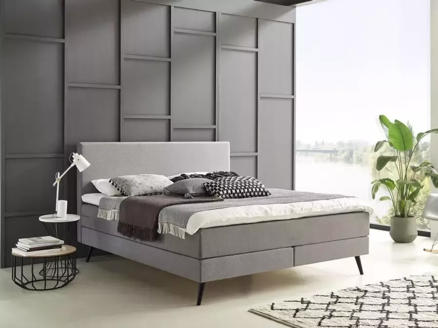 Bommel & Bach Boxspring Ouddorp 140 x 200 cm Hugo Grey