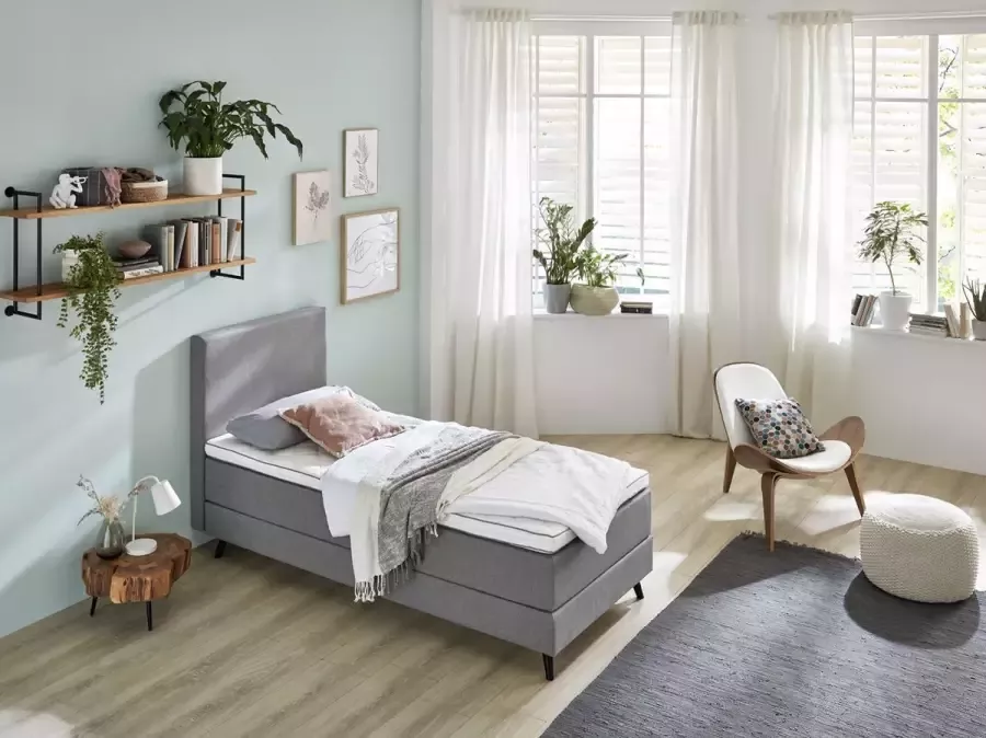 Bommel & Bach Boxspring Ouddorp 90 x 200 cm Hugo Grey