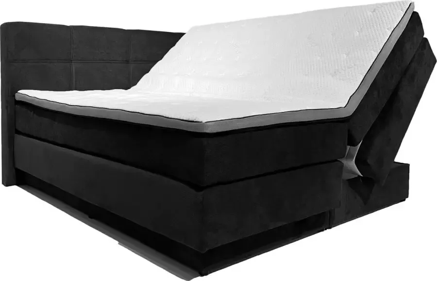 Bommel & Bach Opbergboxspring Ehrwald 180 x 200 cm Antraciet - Foto 2