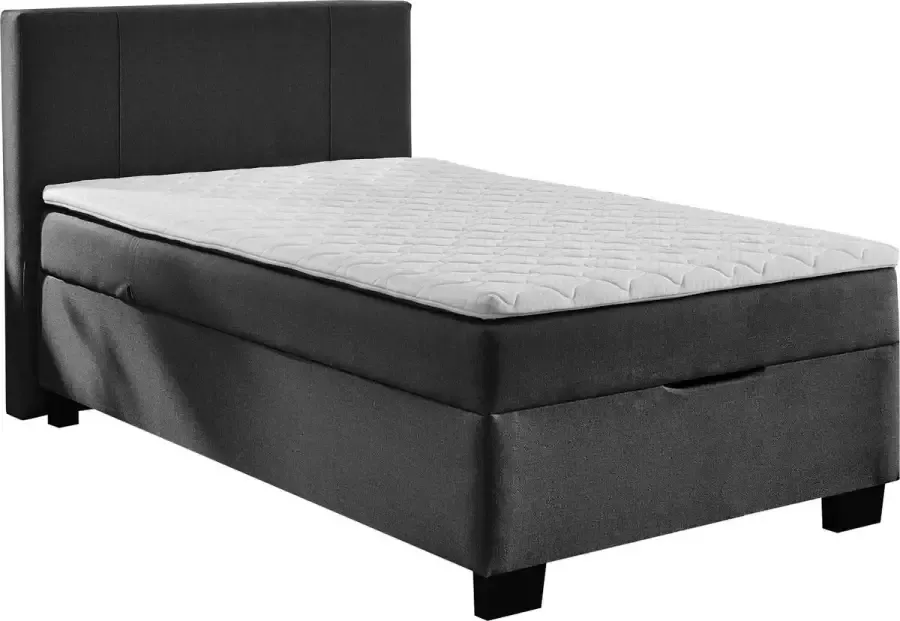 Bommel & Bach Opbergboxspring Grubigstein 120 x 200 cm Antraciet