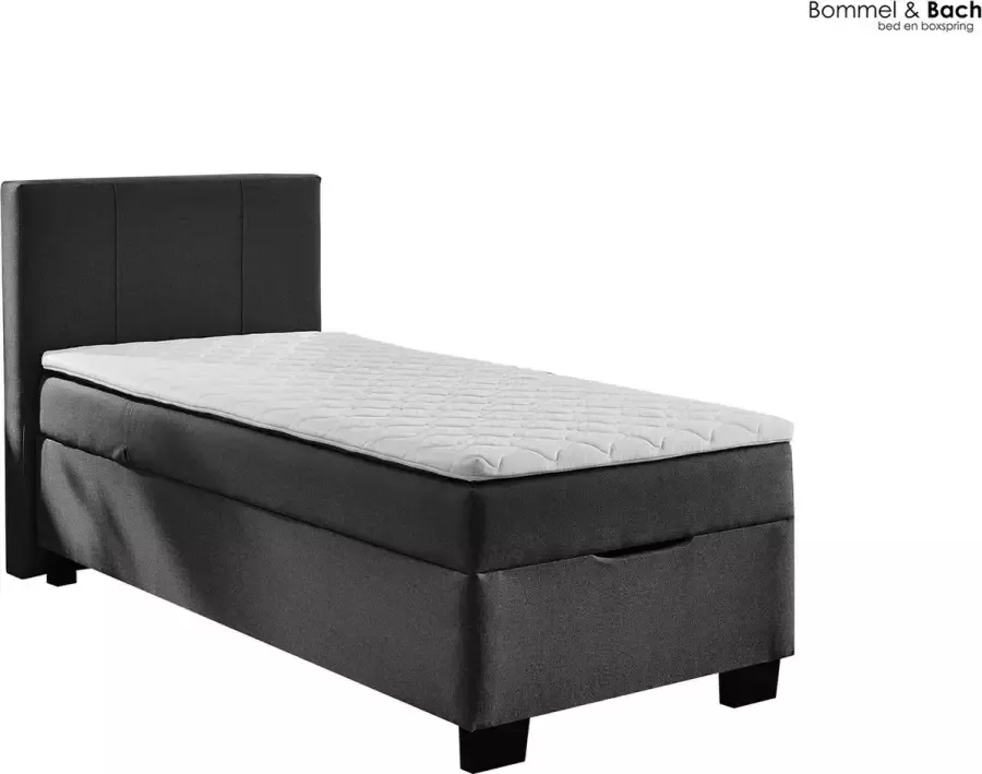 Bommel & Bach Opbergboxspring Grubigstein 90 x 200 cm Antraciet