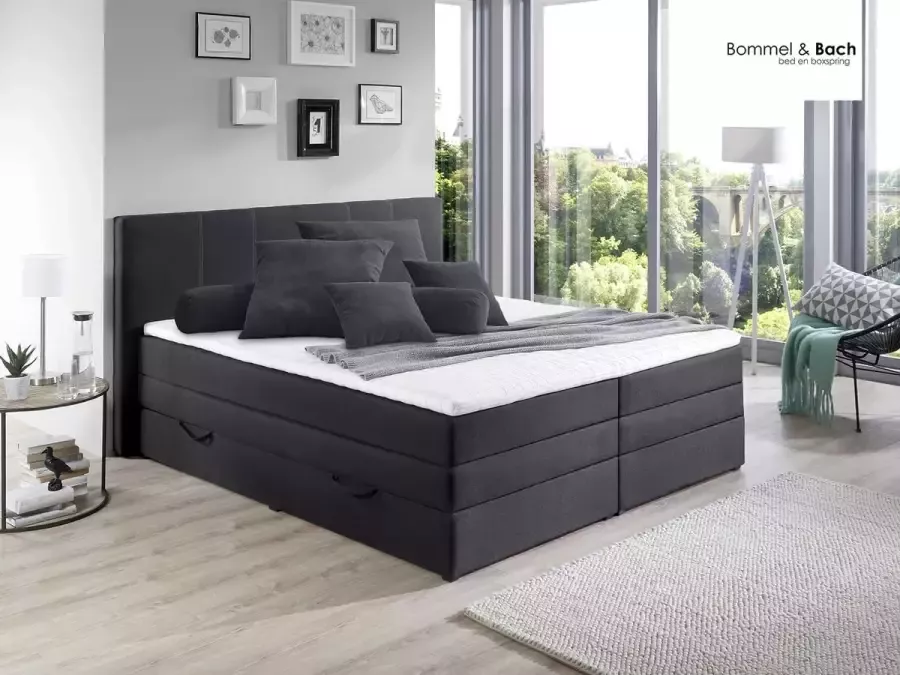 Bommel & Bach Opbergboxspring Lermoos 180 x 200 cm Deep Black - Foto 2