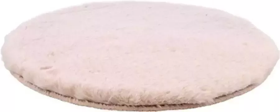 Bontkleedje CHEYENNE Beige Imitatiebont Ø 35 cm