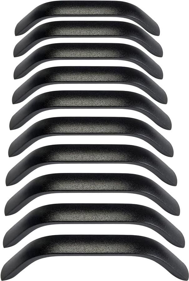 Booghandgreep kastgreep gezandstraald 10 stuks matzwart