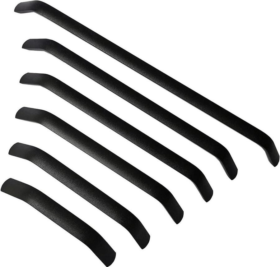 Booghandgreep voor lade- of kastdeuren gatcentrum 320mm lengte 335mm 10 stuks zwart