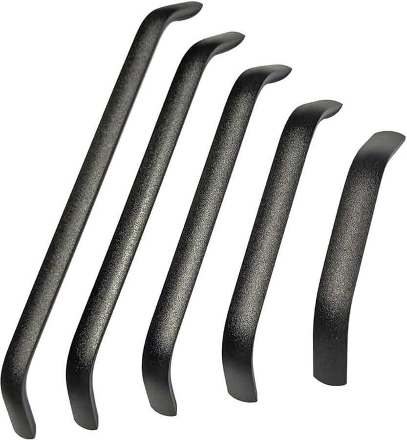 Booghandgreep zwart set van 20 metaal gatcentrum 192 mm