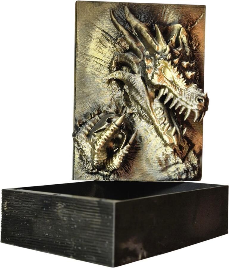 Book case storage box Dragon gold