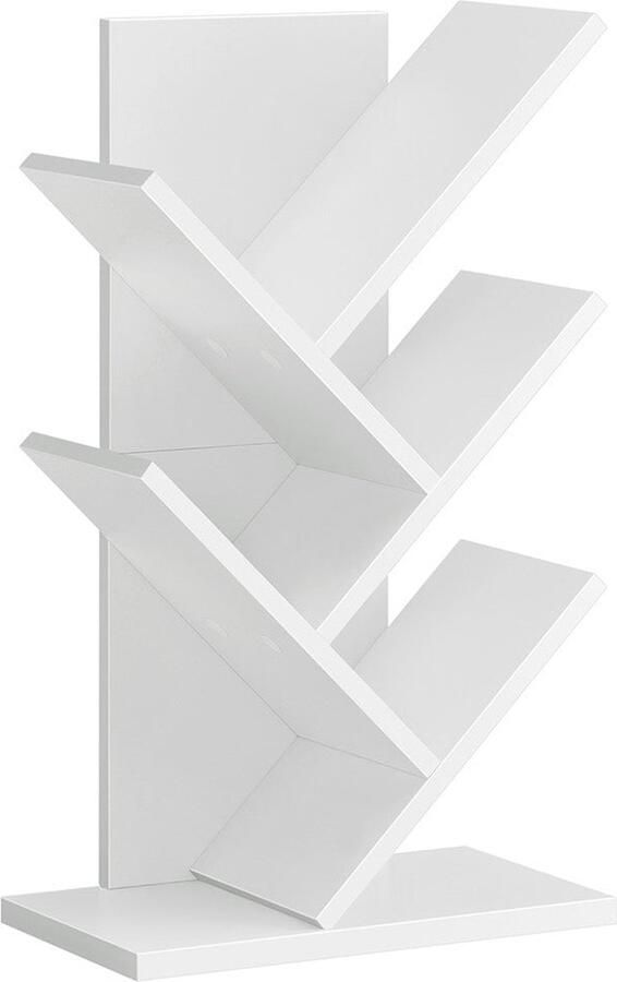 Boekenkast Boomvorm Ruimtebesparende boekenplank Wit Ruimtebesparend 17 2 cm x 30 cm x 51 cm
