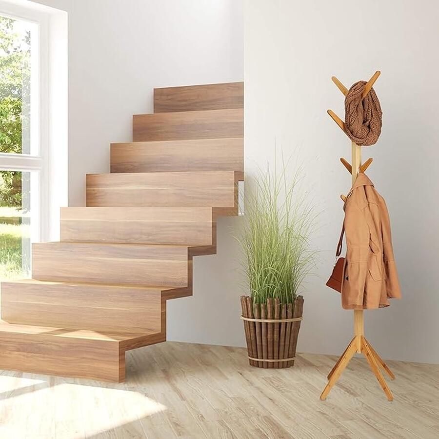 Boomvormige kapstok kapstok stand 40.5D x 40.5W x 179H centimetres