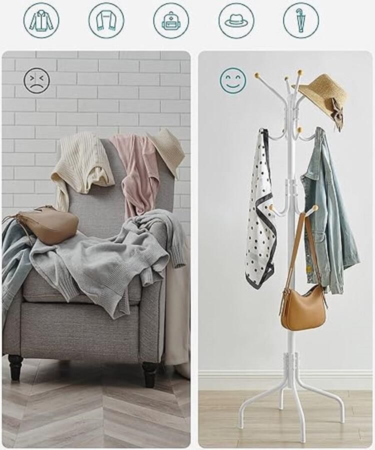 Boomvormige kapstok kapstok stand 55D x 55W x 180H centimetres