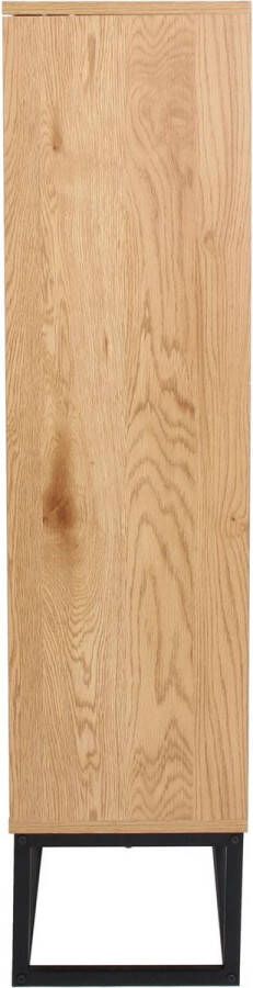 4goodz Boras Boekenkast MDF Metaal 60x29x120 cm Bruin Zwart