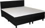 Boxspring 160x200 incl. topdekmatras Complete set met matras Zwart - Thumbnail 2