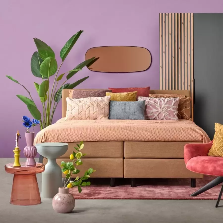 Woonexpress Boxspring 180x200 Kralingen B Naturel Textiel Naturel 105x160x209cm (HxBxD)