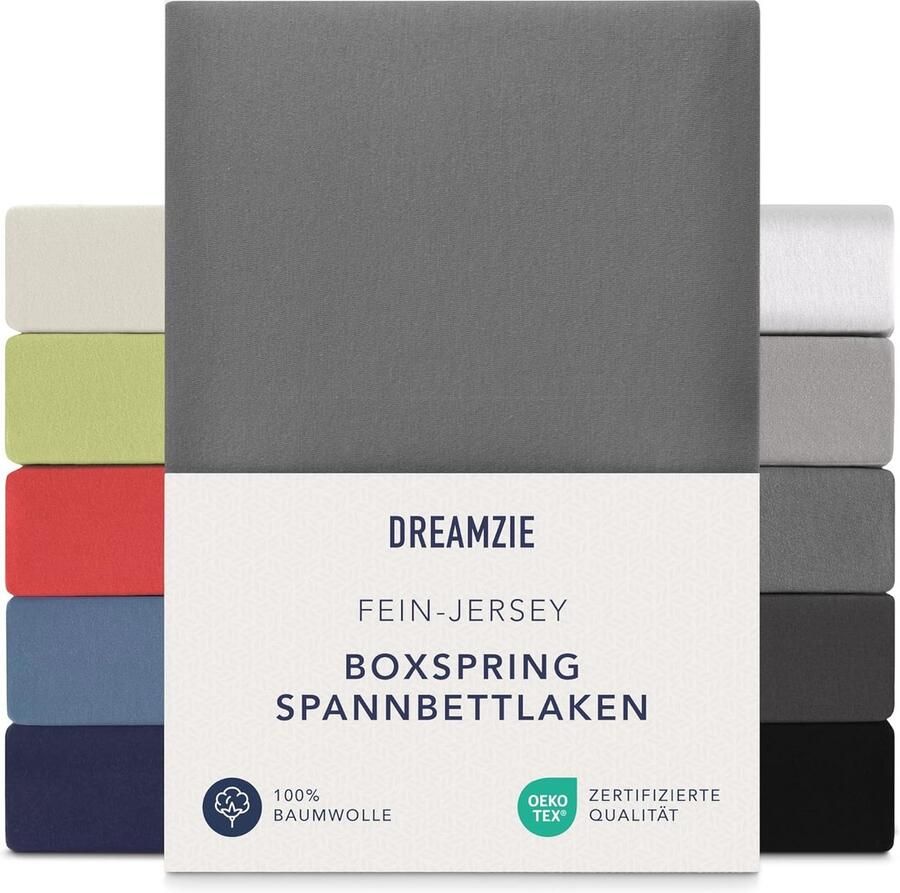 Boxspring Hoeslaken 140x200 cm 160x200 cm 100% Katoen Jersey Hypoallergeen Oeko-Tex