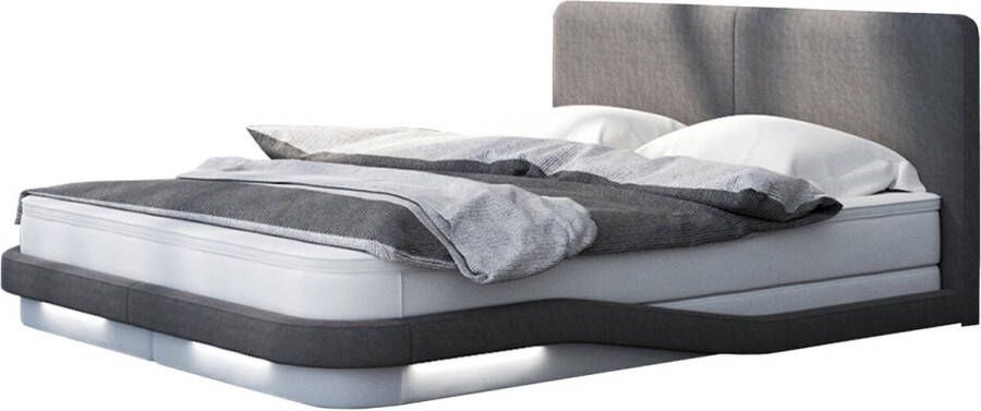 Boxspring Sonja Wit-Grijs 180x200cm