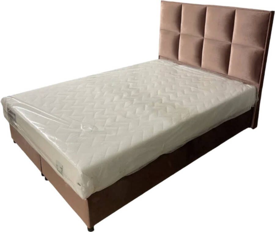 Boxspringset 120x200 Bruin Twijfelaar