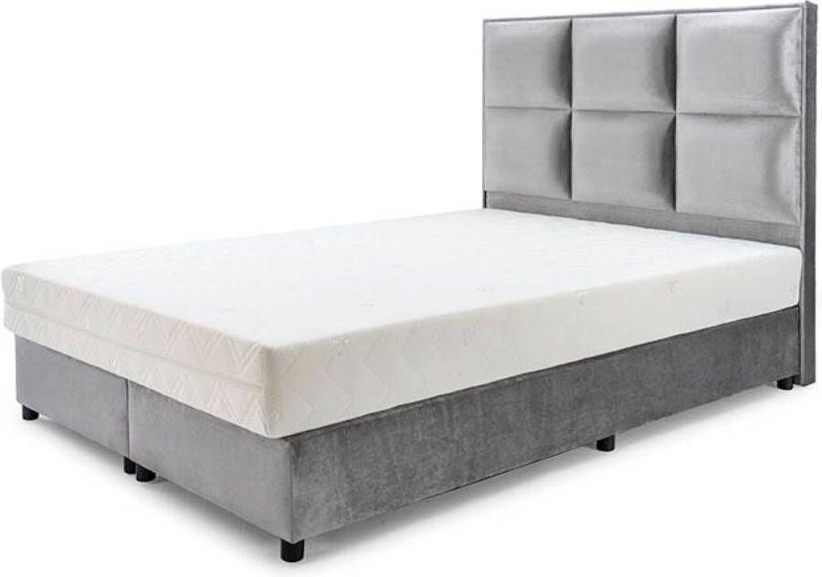 Boxspringset 120x200 Lichtgrijs Twijfelaar
