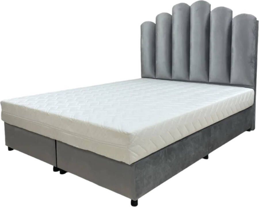 Boxspringset 120x200 Zilvergrijs Twijfelaar