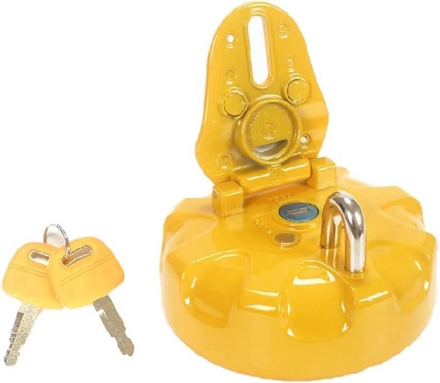 Brandstoftank Cover Gele Graafmachine Benzine Vuller Vergrendeling Gas Tank Cap met Sleutels voor Caterpillar E307 312 200B 60D